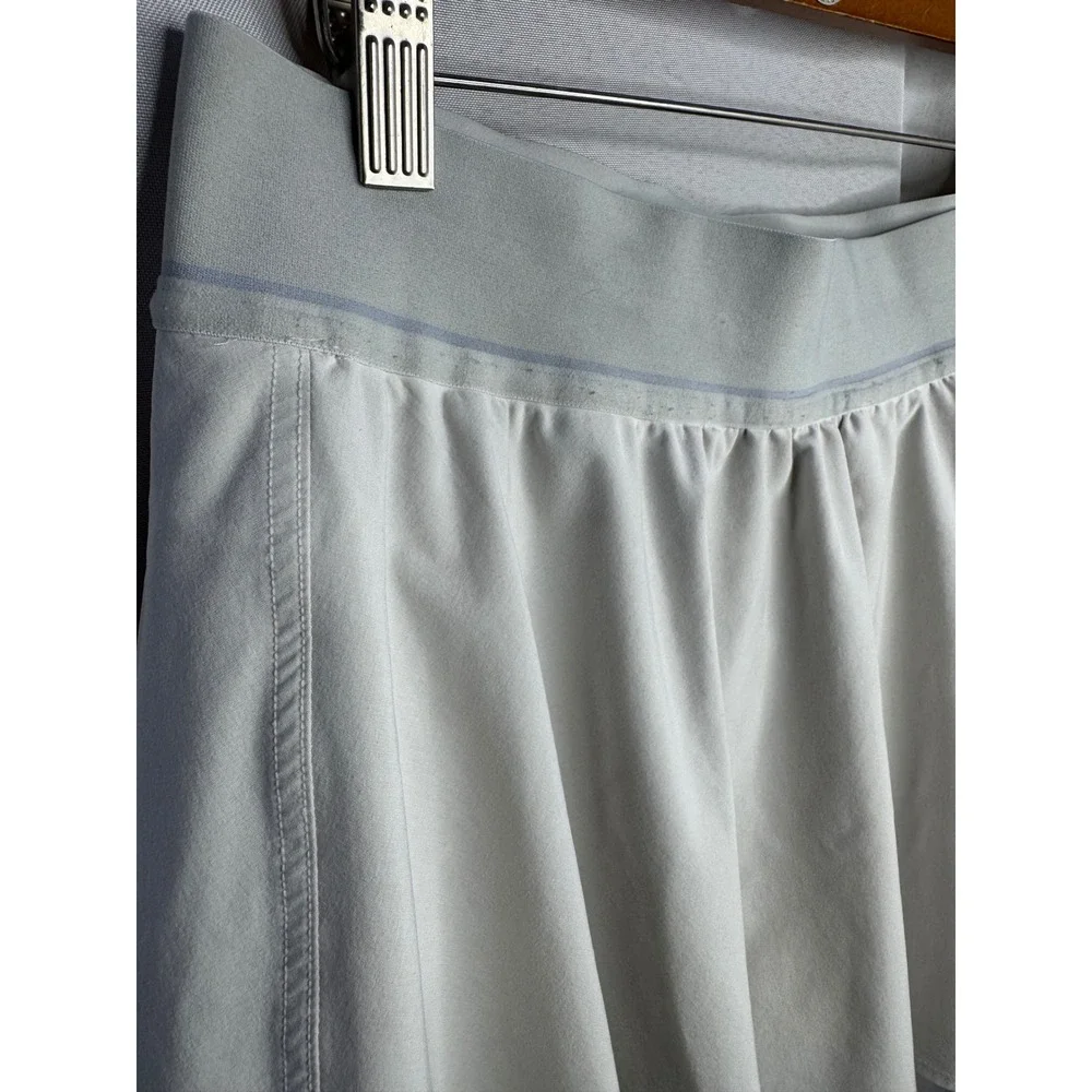 Lululemon Court Rival High-Rise Skirt White Tennis Golf Skort Size 10 LW8AE3S